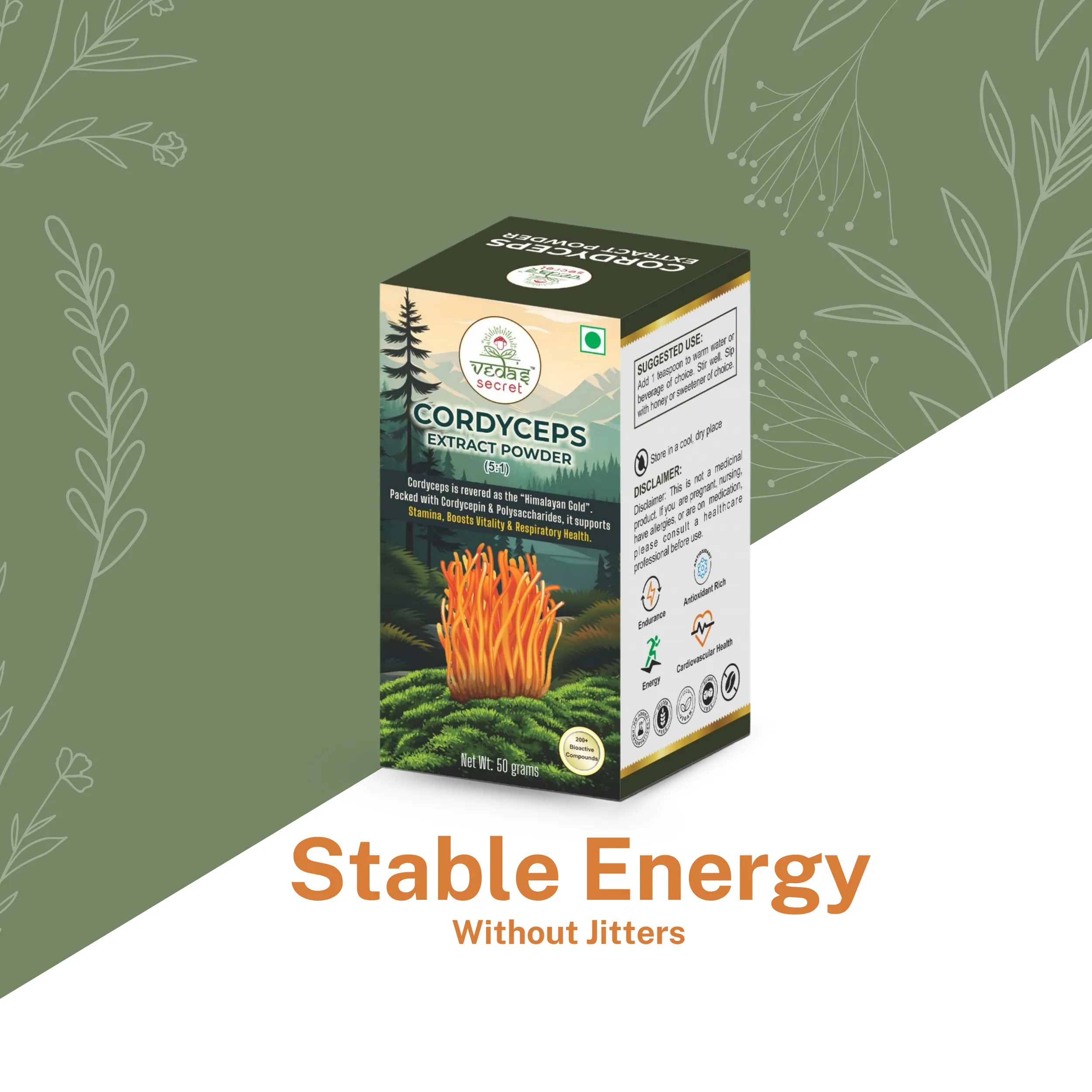 Veda's Secret Cordyceps Extract Powder - Image 2