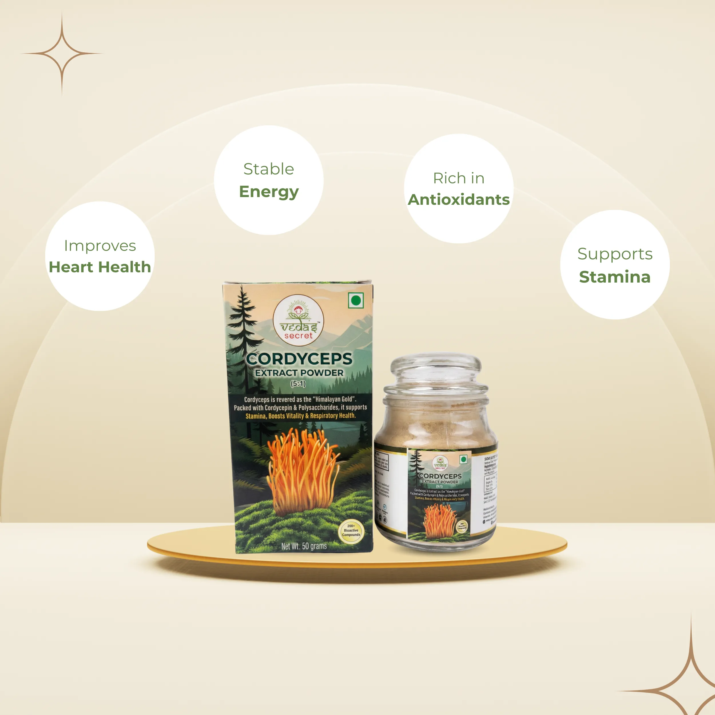 Veda's Secret Cordyceps Extract Powder - Image 3